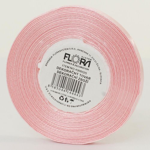 Saten stuha 6mm/20m ružová bl. farba 041 - Vianočné dekorácie a ozdoby