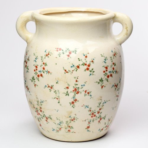 Obal s ušami keramika vzor kvety 22,5x19,5x24,5cm super cena