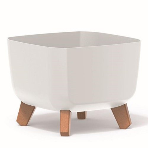 Dgql240 kvetináč gracia sq.na nohách biely 24x24xv18,7cm - Vianočné dekorácie a ozdoby