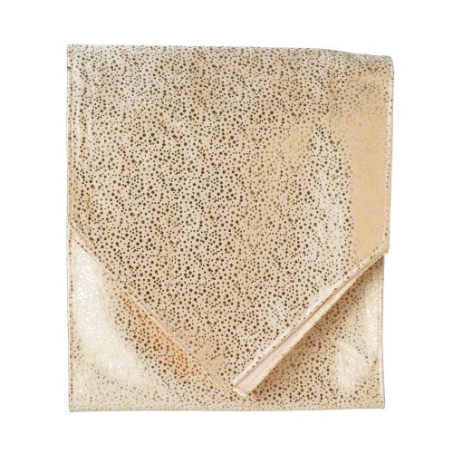 Vian. štóla na stôl vz. bodky kré/zla textil 32*150cm