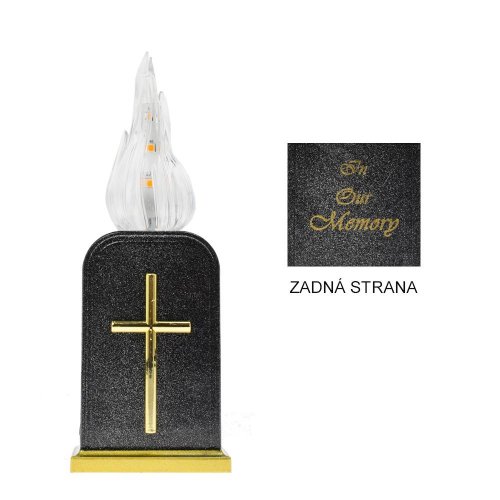 Svet.led1 memorial s krížom /24/wzp-bat/