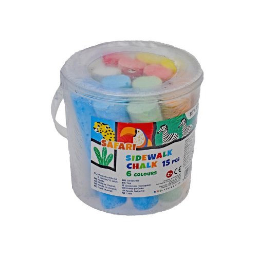 Kriedy na kreslenie 6farieb, 15ks