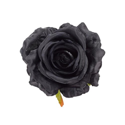 Hlava ruža čierna priem:10cm bal:12ks