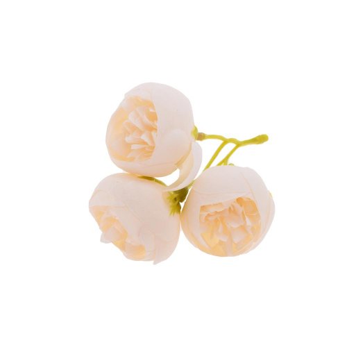 Hlava ranunculus biely 3-puky 3cm