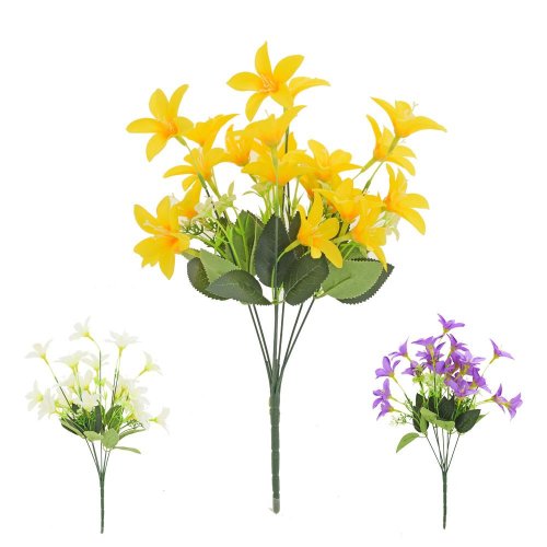 Kytica zvončeky,tritilea, zeleň mix/3f 44cm