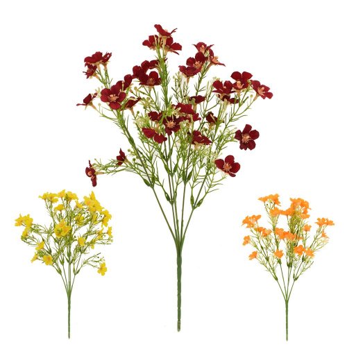 Kytica drob.kvety, zeleň, mix/3f 36cm