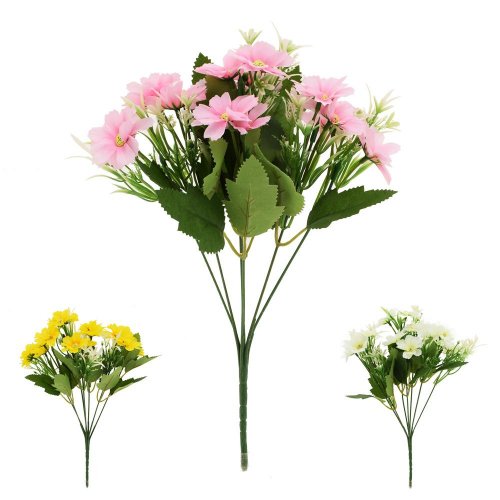 Kytica anemone-lúčne kvety, zeleň,mix/3f 31cm