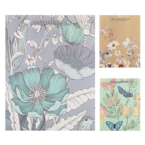 Darčeková taška s 23x18x10cm kvety