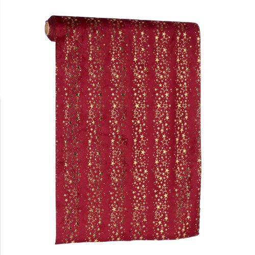 Vian. organza vz. hviezdy bord/zla zam/textil 35*300cm