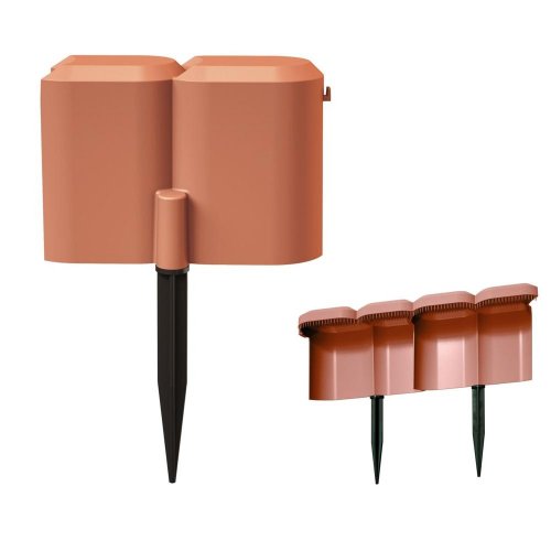 Ipsp palisáda záhradná snail proti slimáková terakota 190x190xv11,6cm