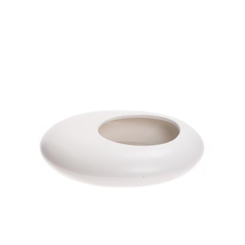 Váza na suché aranžovanie v6,5x20cm biela