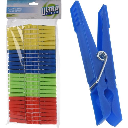 Štipce na prádlo pp 100pcs 78x14x1 - Vianočné dekorácie a ozdoby