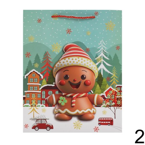 Darčeková taška vianoce 32*26*12cm - Vianočné dekorácie