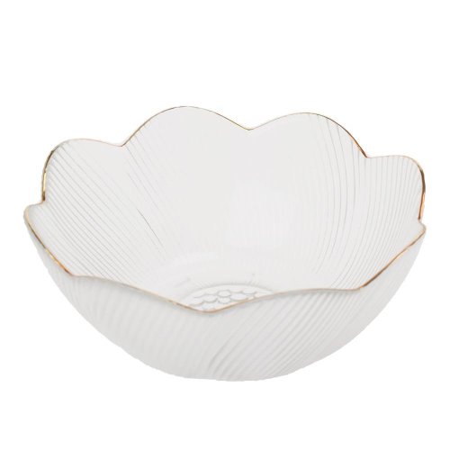 Misa zlatý lem sklo číra 16*6