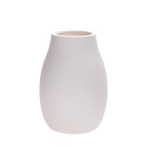 Váza na suché aranžovanie 11x11xv15,5cm biela