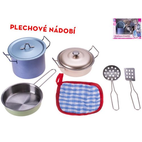 Riad plechový 8ks - Umelé kvety