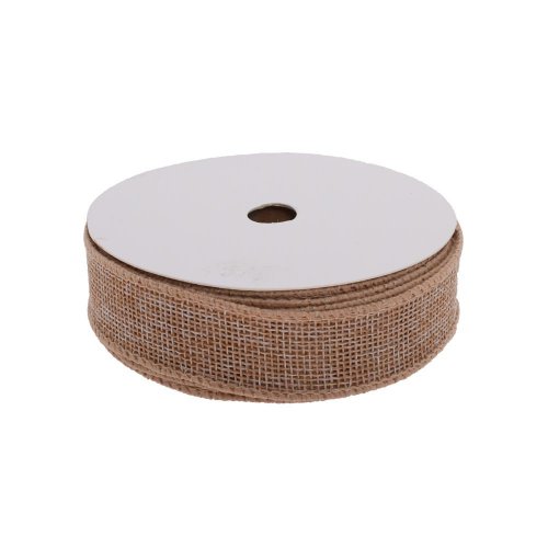 Stuha bielená prírodná 2,5x10y/ws-195 - Umelé kvety