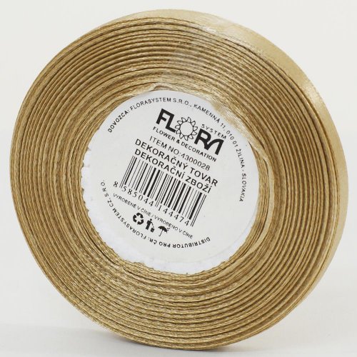 Saten stuha 6mm/20m hnedá bl. farba 060