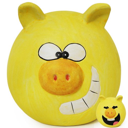 Poklad.hlava prasa mix 14,5x14,6x14,5 cm