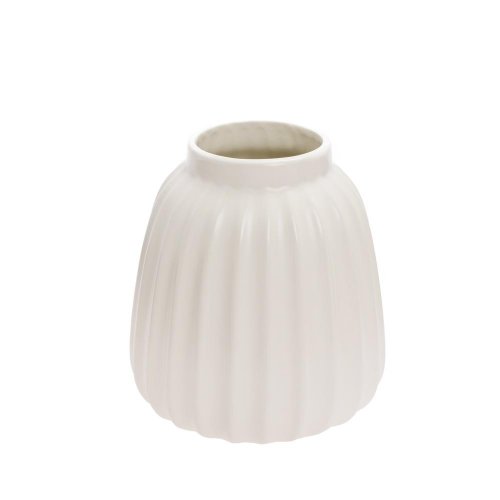 Váza na suché aranžovanie 13,5xv17cm krém