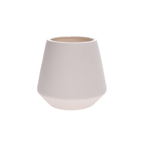 Váza na suché aranžovanie 14x14xv13cm biela