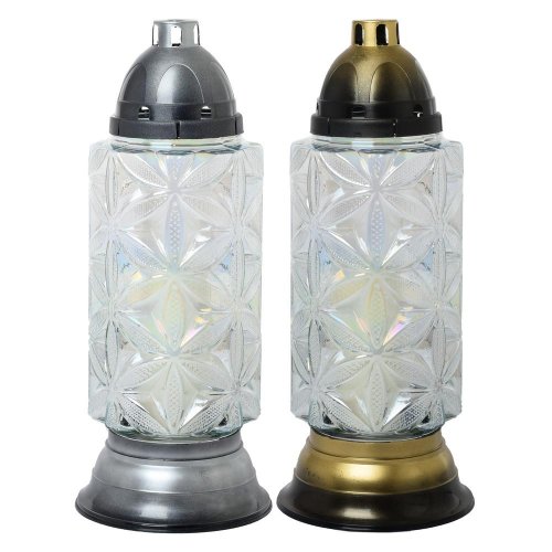 G-62 kah.sklo kvety perleť 200g 37cm