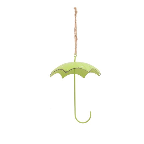 Záves dáždnik kov zelený 11x11x14cm