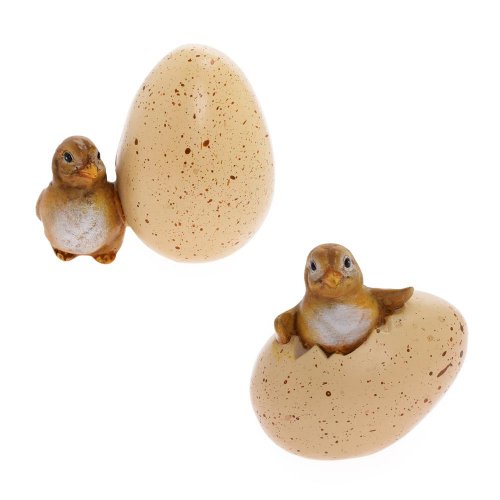 Kuriatko s vajíčkom mix/2 poly 6,5*4,5*6,5cm