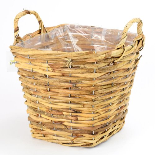 Gd6112.5 kôš prútie s uchom hranatý v.s 28x27x27cm