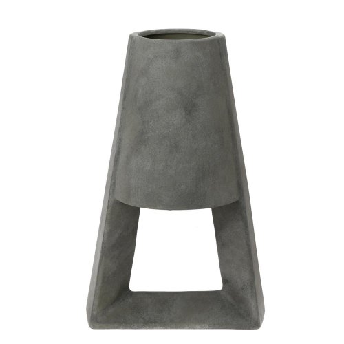 Váza keramika l 29,5x22x45,5cm sivá