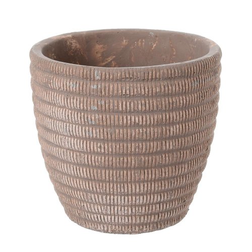 Obal cement brown d12.5*h12cm