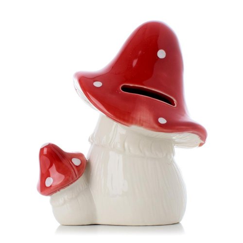 Muchotrávky pokladnička keramika 10,4*8,7*12,4cm