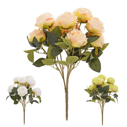Kytica ruža x7 42cm mix/3f