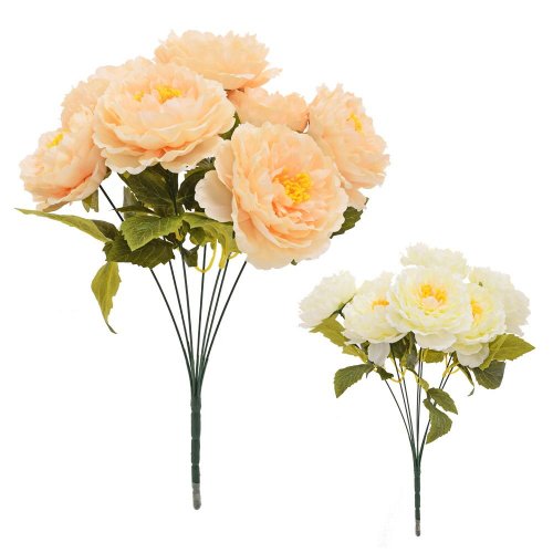 Kytica pivónia x7 48cm mix/2f