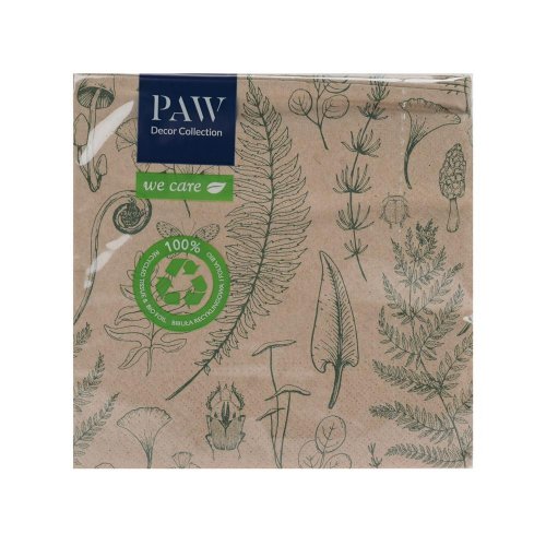 Sdle031300 servítky 33x33 cm/20ks/3vrst  we care forest nature 100%recykl