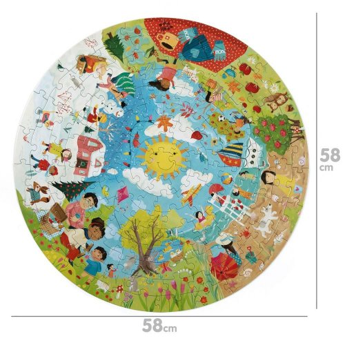 Puzzle okrúhle 150 dielov boppi - seasons brp003