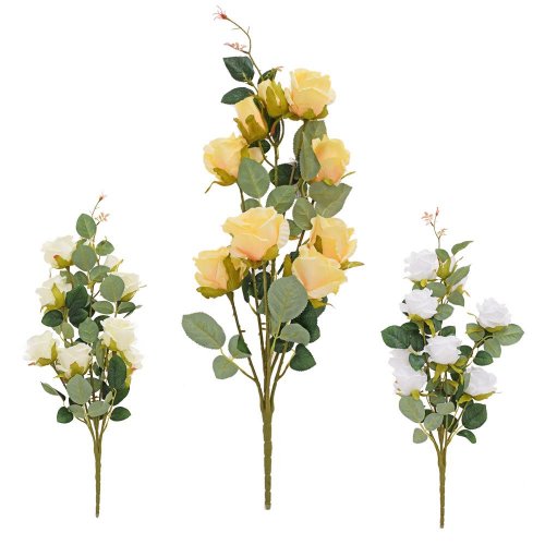 Kytica ruža postupná mix/3f 74cm - Umelé kvety