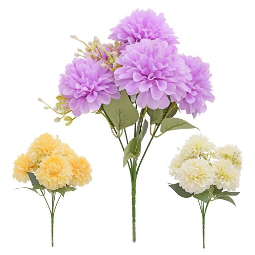 Kytica chryzantéma mix/3f 29cm - Umelé kvety