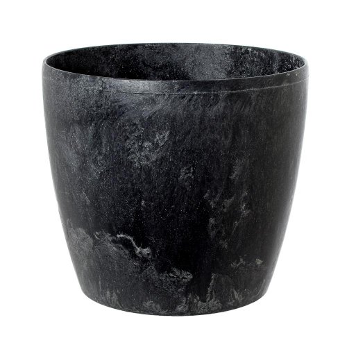 206 kvetináč magnolia čierny beton 30xh26,5cm