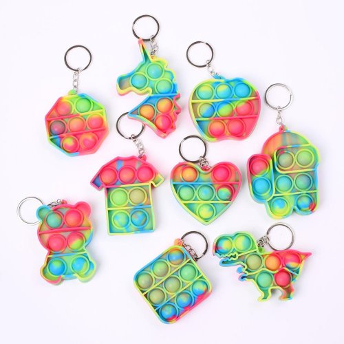 Antistresová pukacia kľúčenka mix 26g
