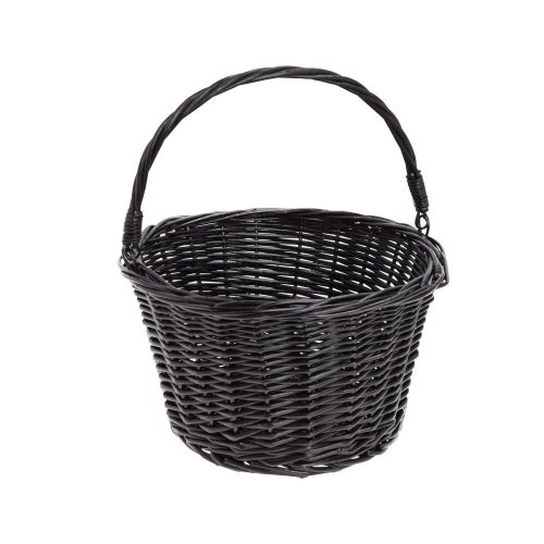 Košík prútie čierny skladaná rúčka 30x30x18/32 cm ls-231130d1