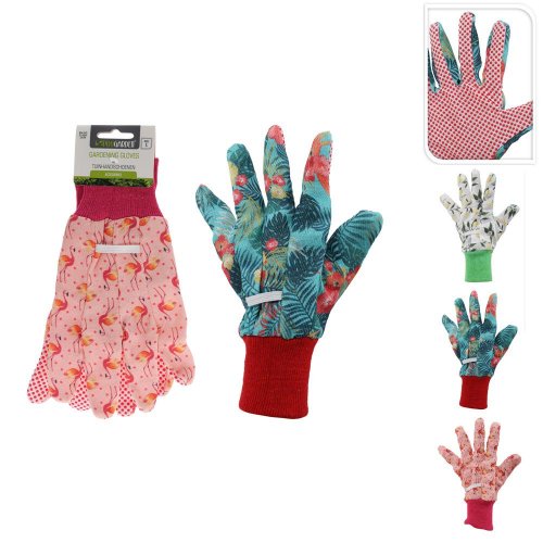 Rukavice prac/záhradné s/ m/ l 9ass