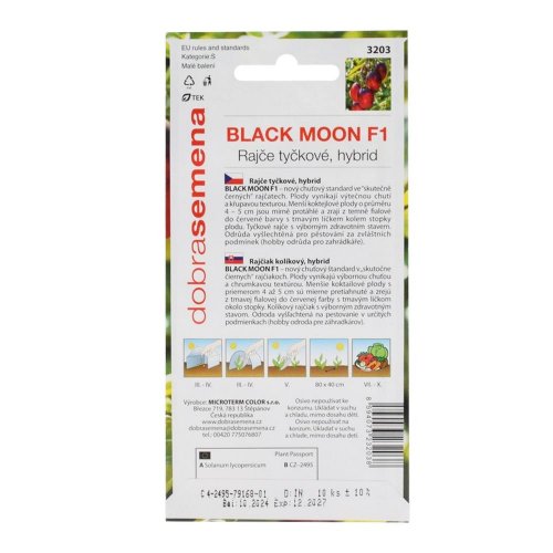 Rajčiak tyč.black moon f1 10s