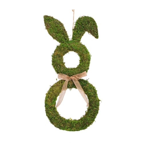 Záves zajac machový s mašlou 25*4*52cm