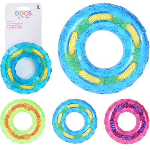 Hračka pre psa tpr pneumatika s povrazom