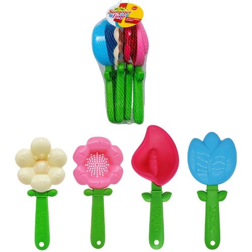 Set summertime plážové lopaty kvetinová sada/4