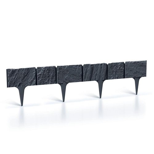 Ibst trávna obruba garden stone 18,6x390cm antracit - Umelé kvety