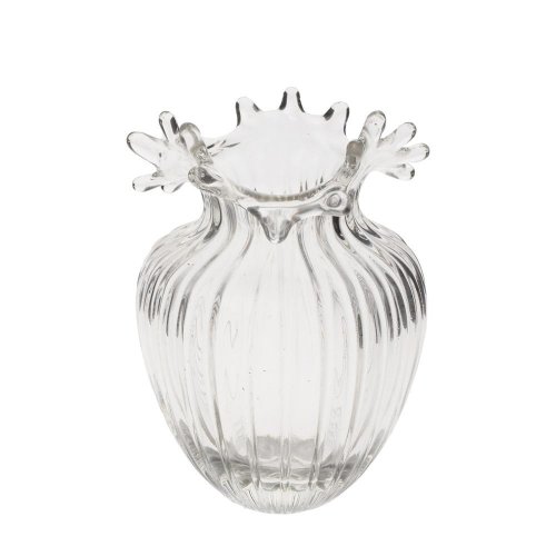 Váza sklo číra 12*18 - Vianočné dekorácie