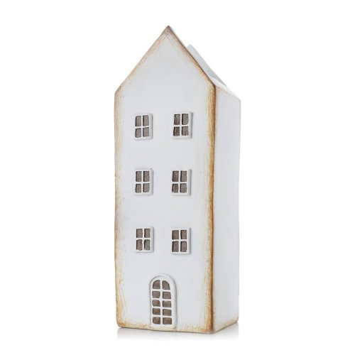 Domček bielo/hne poly 9.5*8*25.5