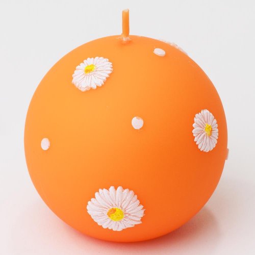 Sedmok.s bodkami guľa 80 oranž - Umelé kvety